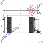 Vw polo 2009-2014 (6r1) HLADNJAK KLIME BENZIN/DIZEL (580x350x16) (NRF)