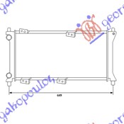 Fiat panda 1986-2003 (141) HLADNJAK MOTORA 1100 4X4 BENZIN (58x24.8) 2000-2003 (MARELLI)