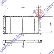 Seat ibiza 90-92 HLADNJAK MOTORA 1.2/1.5cc (60x32)