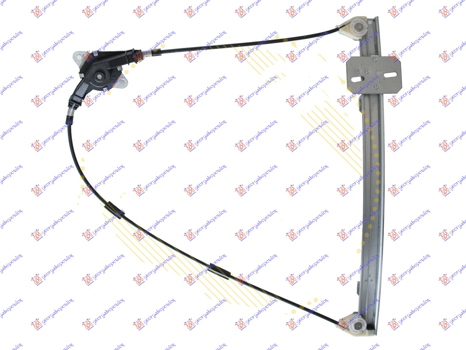 Fiat cinquecento 1993-1998 (170) PODIZAC PREDNJEG PROZORA MEHANICKI (A KVALITET)