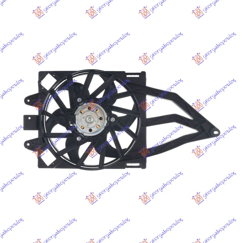 Fiat panda 2003-2014 (169) VENTILATOR KOMPLET (1.1/1.2cc) (+AC) 06-