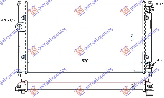 Seat ibiza 93-95 HLAD MOTORA 1.6-1.8 8V -A/C (52x32)