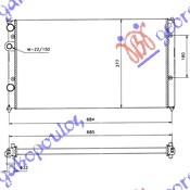 Seat cordoba 1995-1997 (6k1/6k2) HLADNJAK MOTORA ZA SVE MODELE BENZIN/DIZEL (+AC) (630x380) (NRF)