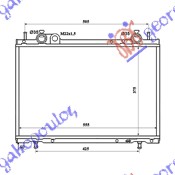 Fiat brava 95-03 HLADNJAK MOTORA 1.9 TD (37.5x56.3x42)