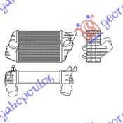 Fiat stilo 01-06 HLAD INTERCOOLER 1.9JTD (240x175x62)