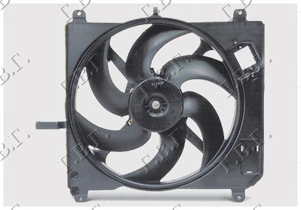 Fiat marea 1996-2007 (185) VENTILATOR KOMPLET (1.4cc BENZIN) (+AC)