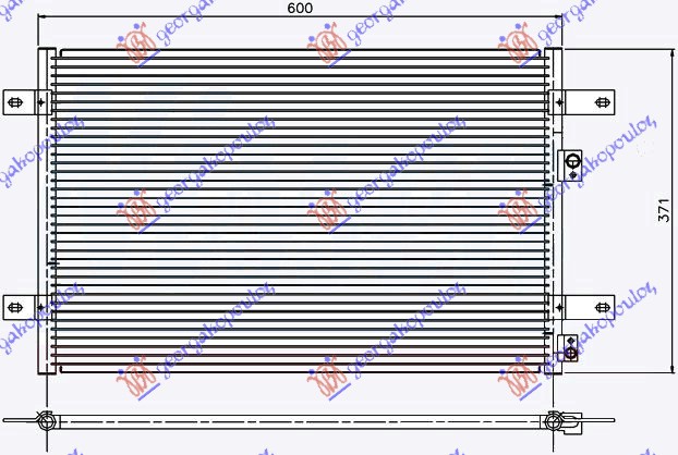 Ford galaxy 95-06 HLAD KLIME BEN-DIZ (54.5x36.8x20) 96-00