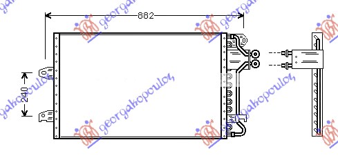 Ford galaxy 95-06 HLAD KLIME BEN-DIZ (76.2x45.8x25) 95-96