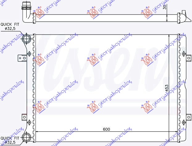 Vw sharan 95-10 HLADNJAK MOTORA 1.9-2.0 TDi (60x44.5) 00