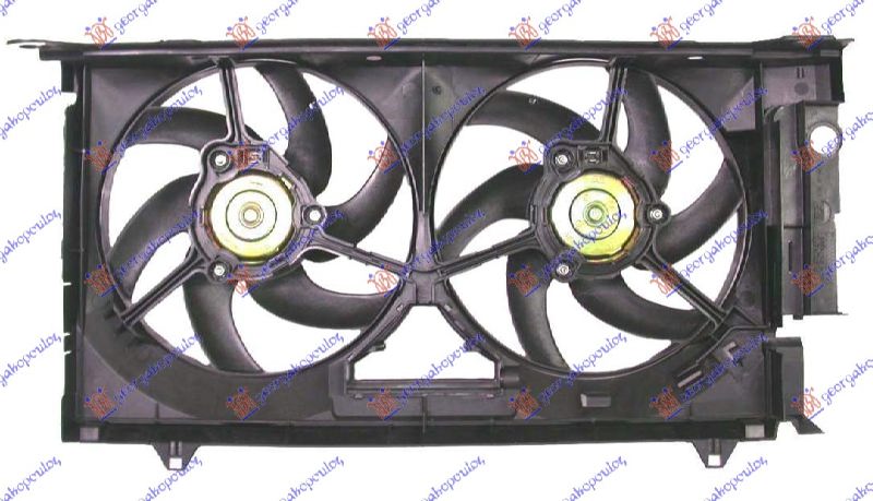 Peugeot partner 96-02 VENTILATOR DUPLI +A/C DIZEL