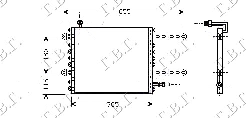 Vw polo 94-99 HLADNJAK KLIME (33.5x36.5x2.2)