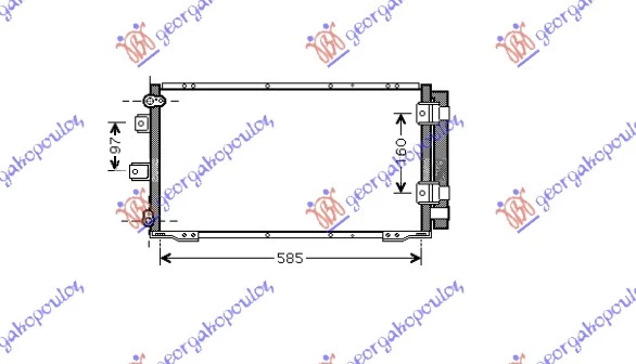 Toyota corolla (e 11) 00-02 HLAD.KLIME (59x28.5) L/B ENGLISH TY