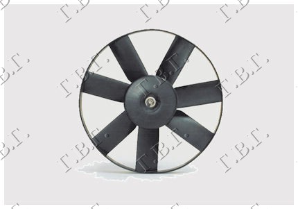 Seat arosa 2000-2004 (6h1) VENTILATOR HLADNJAKA (MOTOR+ELISA) (345mm) (250/60w) (7 PERAJA) (3 PIN)
