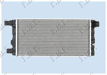 Fiat seicento 1998-2001 (187) HLADNJAK MOTORA 0.9CC/1.1CC (+/-AC) (45x24)