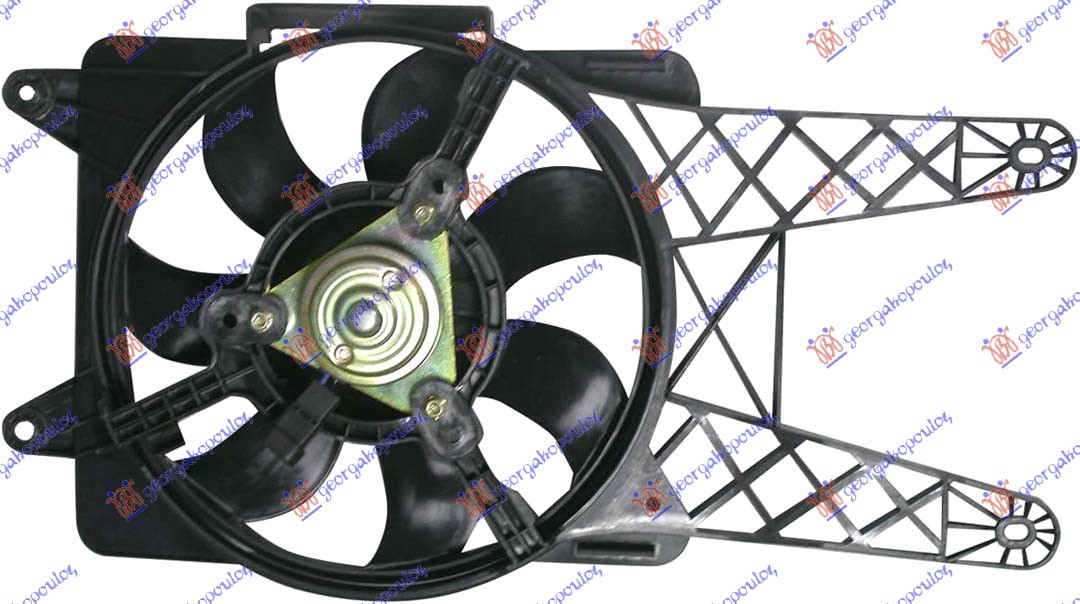 Fiat seicento 98-01 VENTILATOR KOMPLET 1100cc +/-A/C