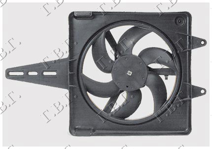 Fiat multipla 1998-2004 (186) VENTILATOR KOMPLET (BENZIN) (-AC)
