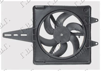 Fiat multipla 98-04 VENTILATOR KOMPLET  - A/C  BENZIN