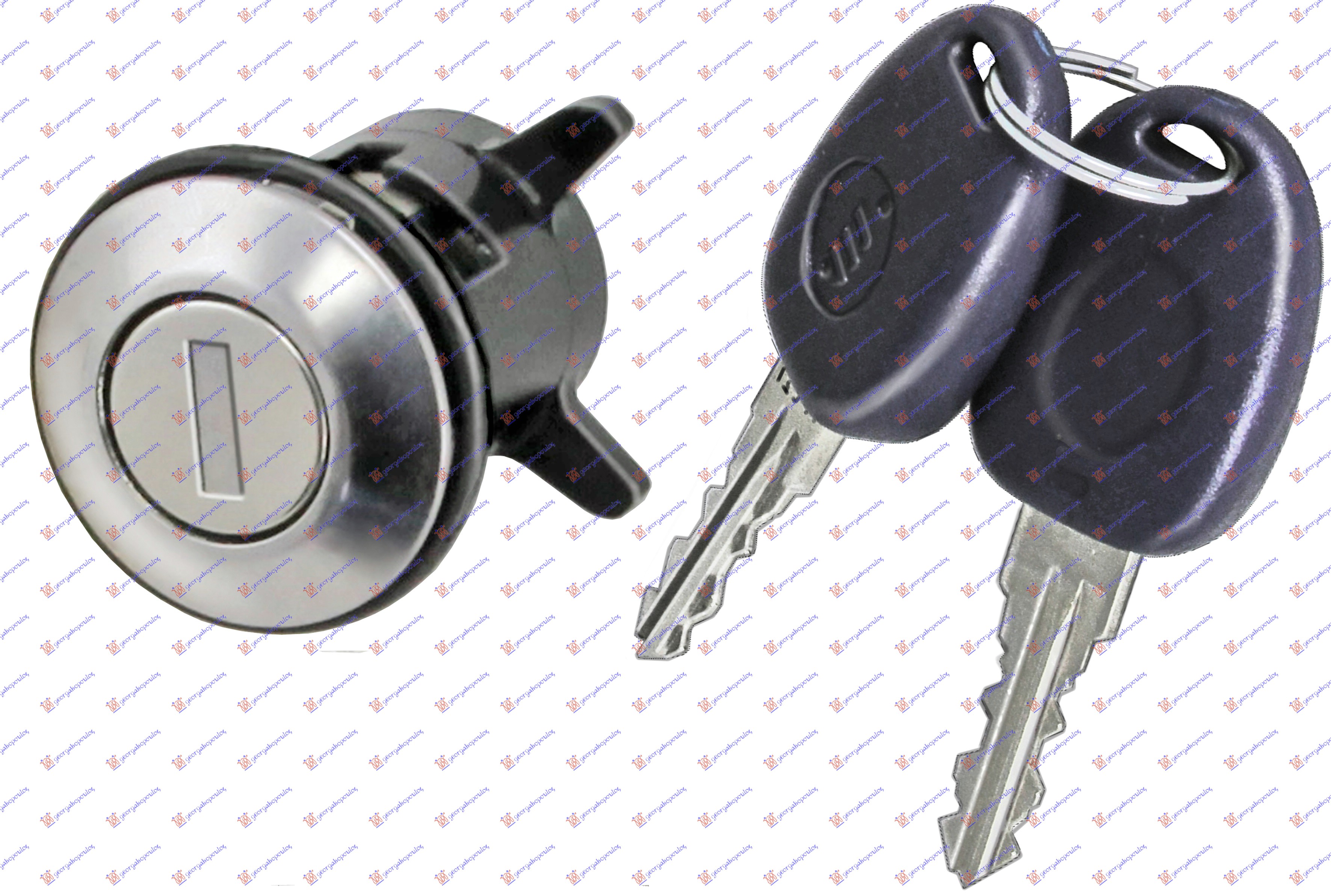 Fiat multipla 1998-2004 (186) CILINDAR BRAVE PREDNJIH VRATA KOMPLET (SA KLJUCEM)