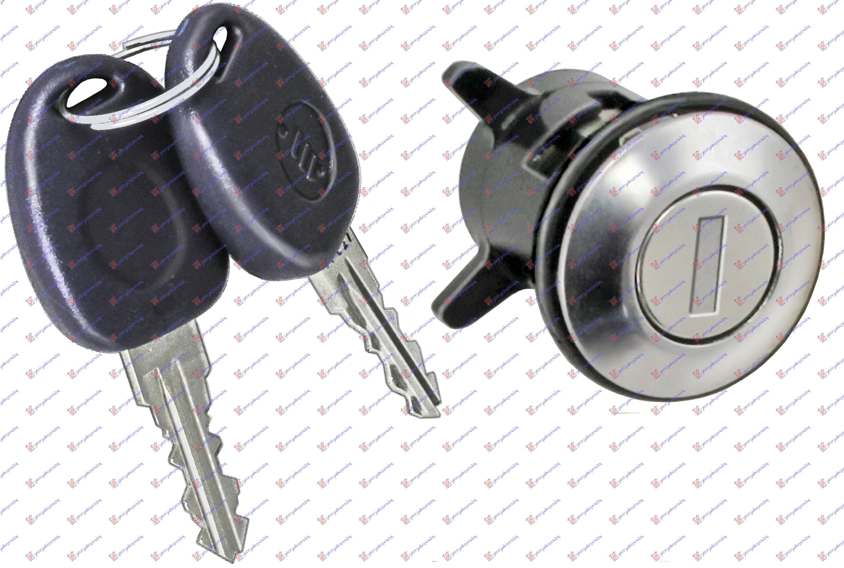 Fiat multipla 1998-2004 (186) CILINDAR BRAVE PREDNJIH VRATA KOMPLET (SA KLJUCEM)