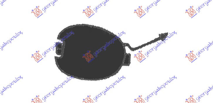 Fiat seicento 2001-2006 (187) POKLOPAC KUKE ZADNJEG BRANIKA (nije za euro kuku)