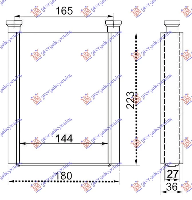 Toyota corolla (e 12) h/b-l/b 02-04 GREJAC KABINE (BR) (145x215x26)