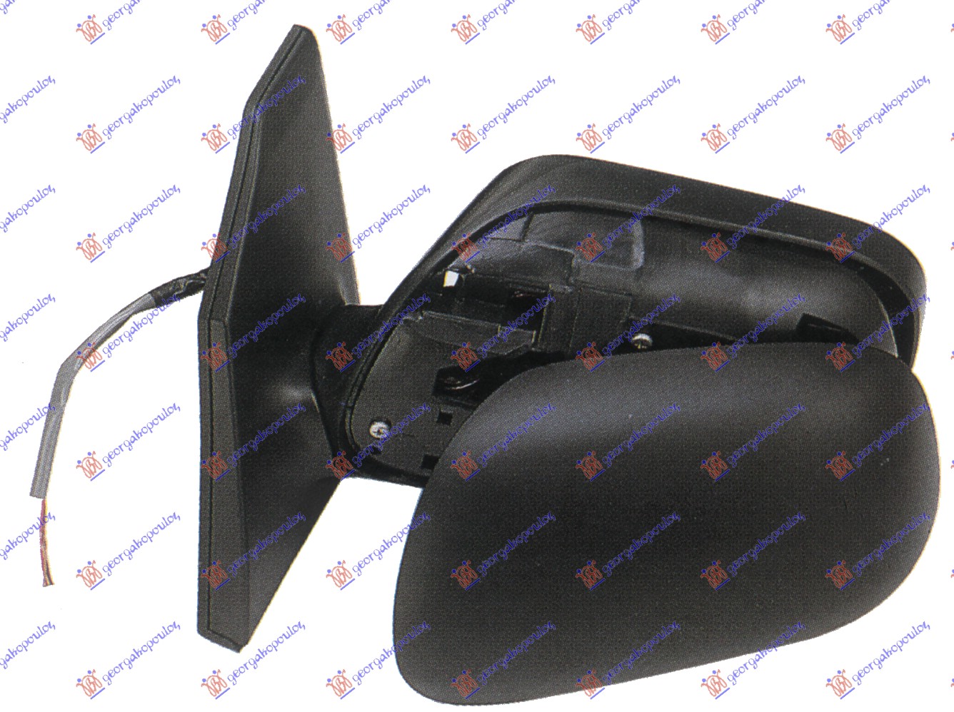 Toyota corolla h/b-l/b 2002-2004 (e 12) RETROVIZOR ELEKTRICNI SA GREJACEM -2004 (KONVEKSNO STAKLO)