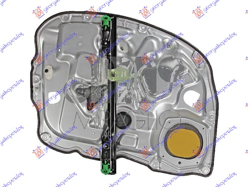 Fiat idea 04-10 PODIZAC PREDNJEG PROZORA (BEZ MOTORA) (SA NOSACEM)