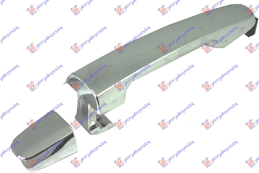 Toyota corolla h/b-l/b 2004-2006 (e 12) KVAKA PREDNJIH VRATA SPOLJASNJA HROM (BEZ RUPE ZA KLJUC)