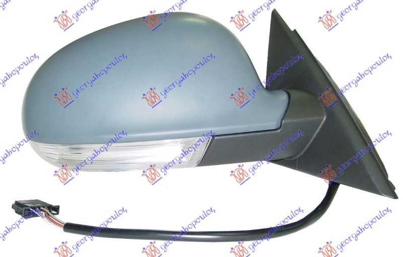 Skoda superb 2001-2008 (3u4) RETROVIZOR ELEKTRICNI SA GREJACEM PM (ELEKTRO-SKLOPIV) (MIGAVAC) 2006-