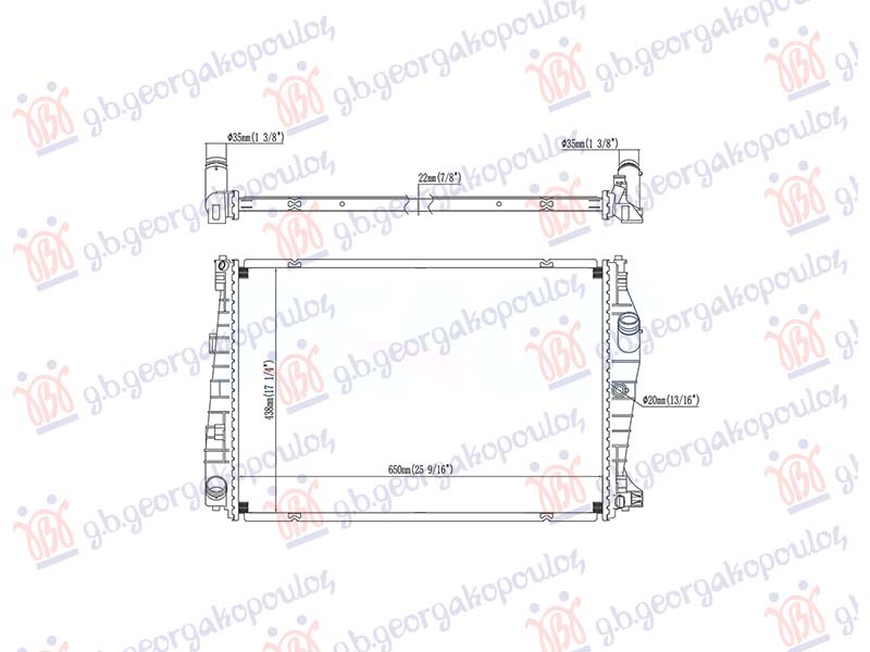 Alfa romeo 159 2005-2011 (939) HLADNJAK MOTORA 2.0 DIZEL (AUTO) (SA CEVI) (650x438)