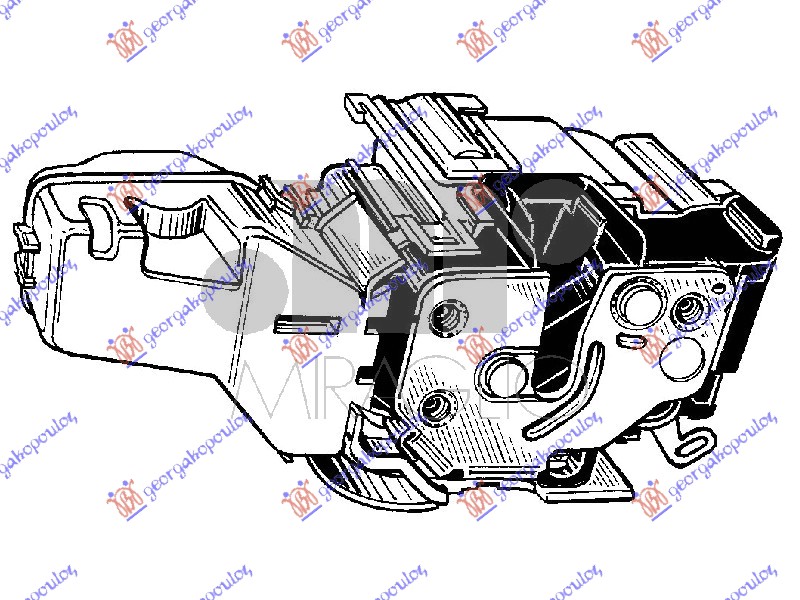 Alfa romeo 159 2005-2011 (939) BRAVA PREDNJIH VRATA (CENTRALNO ZAKLJUCAVANJE) (SA ZASTITOM)