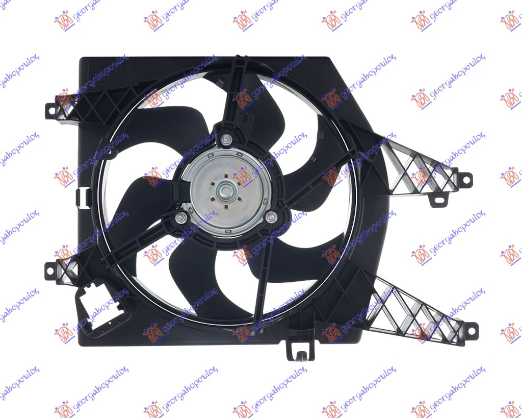 Renault twingo 07-12 VENTILATOR KOMPLET +A/C BENZIN-DIZEL