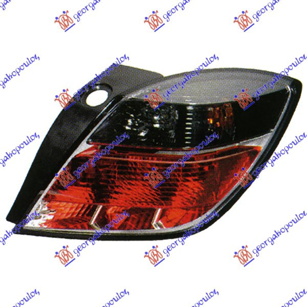 Opel astra h 04-10 STOP LAMPA (ZATAMNJENA/CRVENA) 3 VRATA/GTC (HELLA)