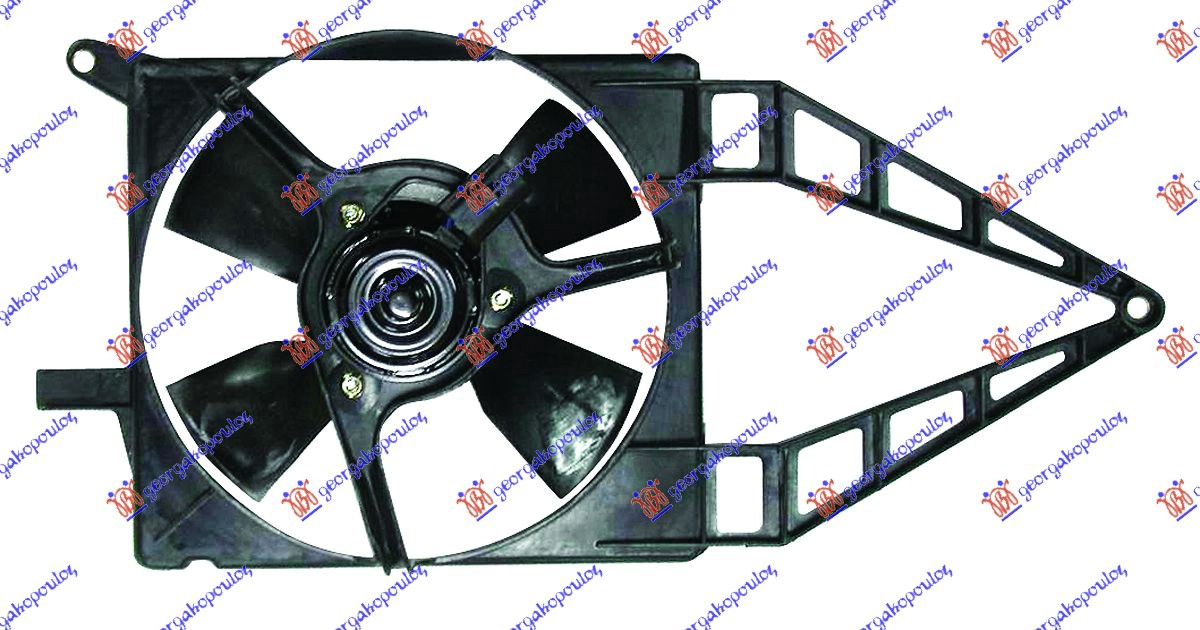 Opel corsa b 93-95 VENTILATOR HLADNJAKA KOMPLET (1.0/1.2/1.4 8V BENZIN) (-AC)