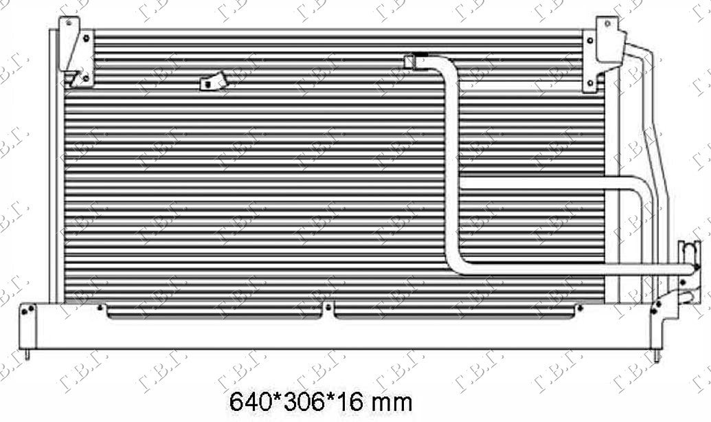 Opel corsa b 96-97 HLADNJAK KLIME SVI MODELI (61x25x2.0)