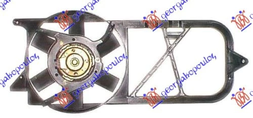 Opel corsa b 97-00 VENTILATOR KOMPLET 1.0-1.2cc+AC BENZ