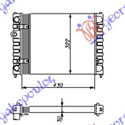 Vw polo classic 1995-2002 (6v2) HLADNJAK MOTORA 1.0/1.3/1.4 BENZIN - 1.7/1.9 SDi (-AC) (43x32)
