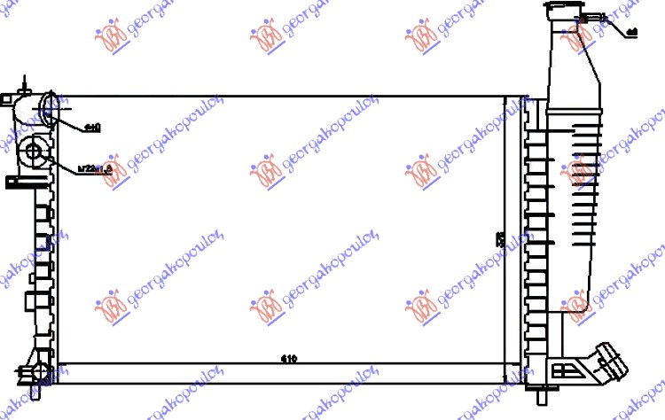 Citroen berlingo 96-02 HLAD1.1-1.4-1.6-1.8(61x37.8)BEZ OSIGURAC