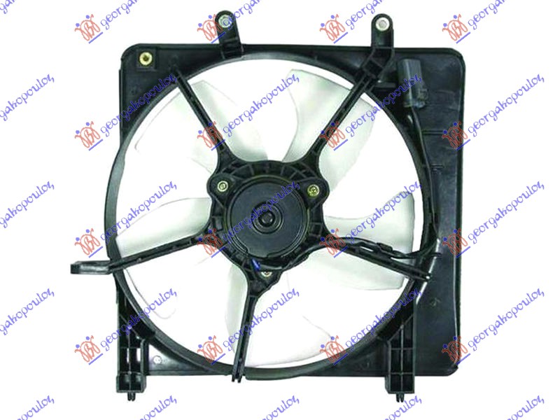 Honda jazz 01-08 VENTILATOR HLADNJAKA KOMPLET (BENZIN) 04-