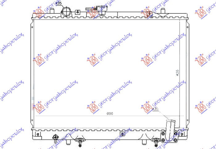 Mitsubishi p/u l200 97-99 HLADNJAK 2.5 DIZEL AUTO (425x600)