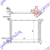 Mini cooper/one 2002-2006 (r50/f53) HLADNJAK MOTORA 1.4 DIZEL T.D (455x366x24) (NRF)