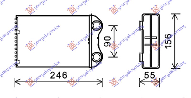 Mini cooper/one 02-06 GREJAC KABINE (BR) (200x154x32)