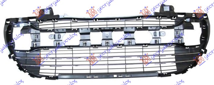 Peugeot 308 08-13 CENTRALNA RESETKA CRNA (2 HROM LAJSNE) -11