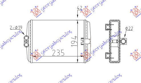 Mercedes s class (w220) 98-05 GREJAC KABINE (M) (+/-AC) (233x193)