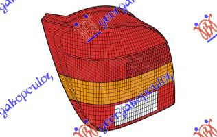 Ford fiesta iii 90-95 STOP LAMPA KOMPLET