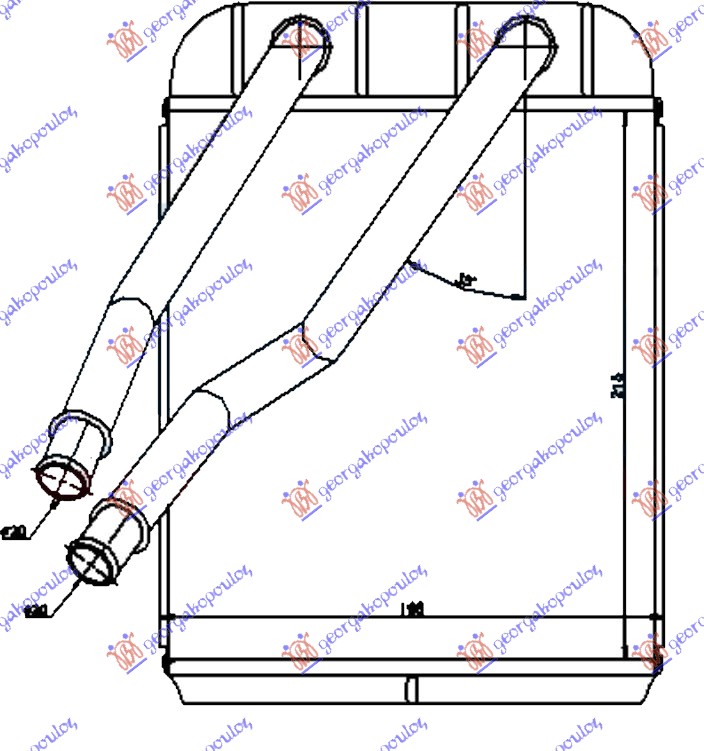 Porsche cayenne 03-10 GREJAC KABINE (BR) (215x200x26)