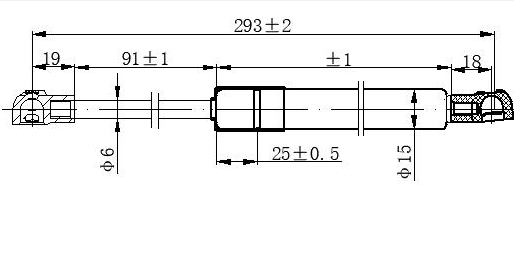 Bmw series 5 2003-2010 (e60/e61) AMORTIZER GEPEK VRATA KARAVAN (293L-70N)
