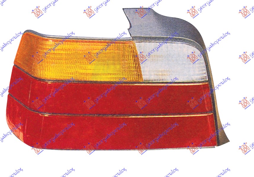 Bmw series 3 (e36) coupe/cabrio 90-98 STOP LAMPA ZUTI MIGAVAC