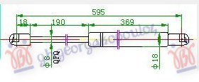 Bmw series 3 (e36) compact 94-98 AMORTIZER GEPEK VRATA (596L-430N) (MARELLI)