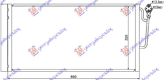 Mini cooper/one (r56) 06-11 HLADNJAK KLIME BENZ/DIZEL (63x34)